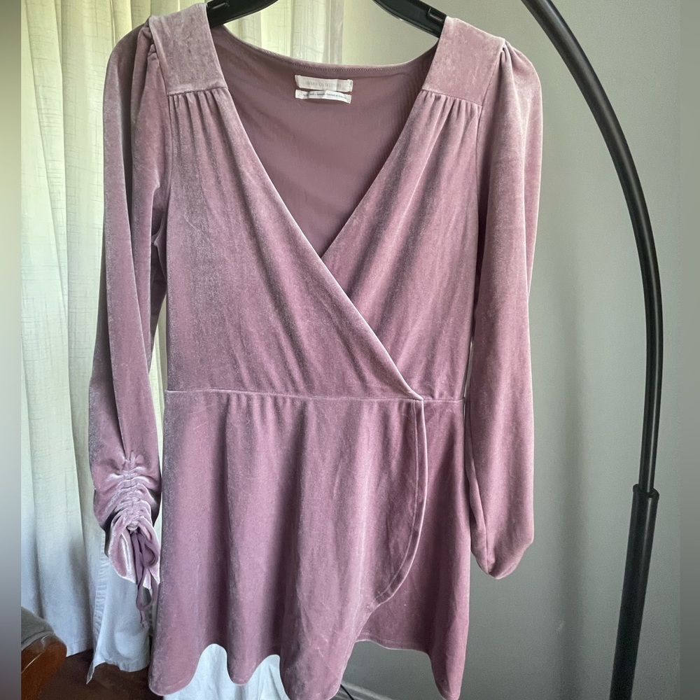 Pink UO shorts romper